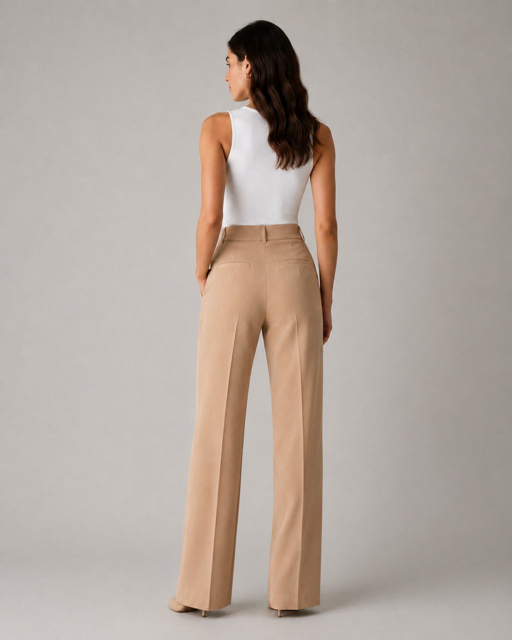 Spodnie damskie Annamoda Classic Beige